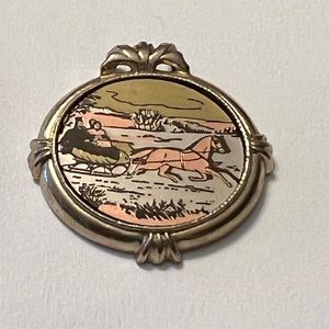 Vintage AVON 1982 Country Christmas Necklace Charm